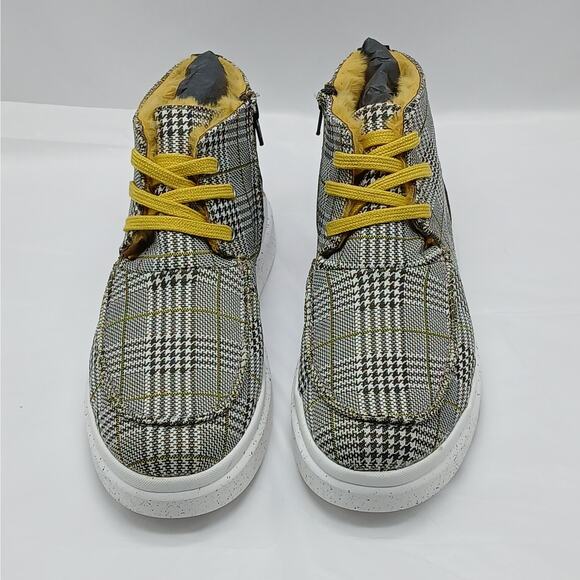 Josef Seibel Romika Sneaker Boots Women's 41(US 10.5) Houndstooth Plaid Preppy - Picture 4 of 13